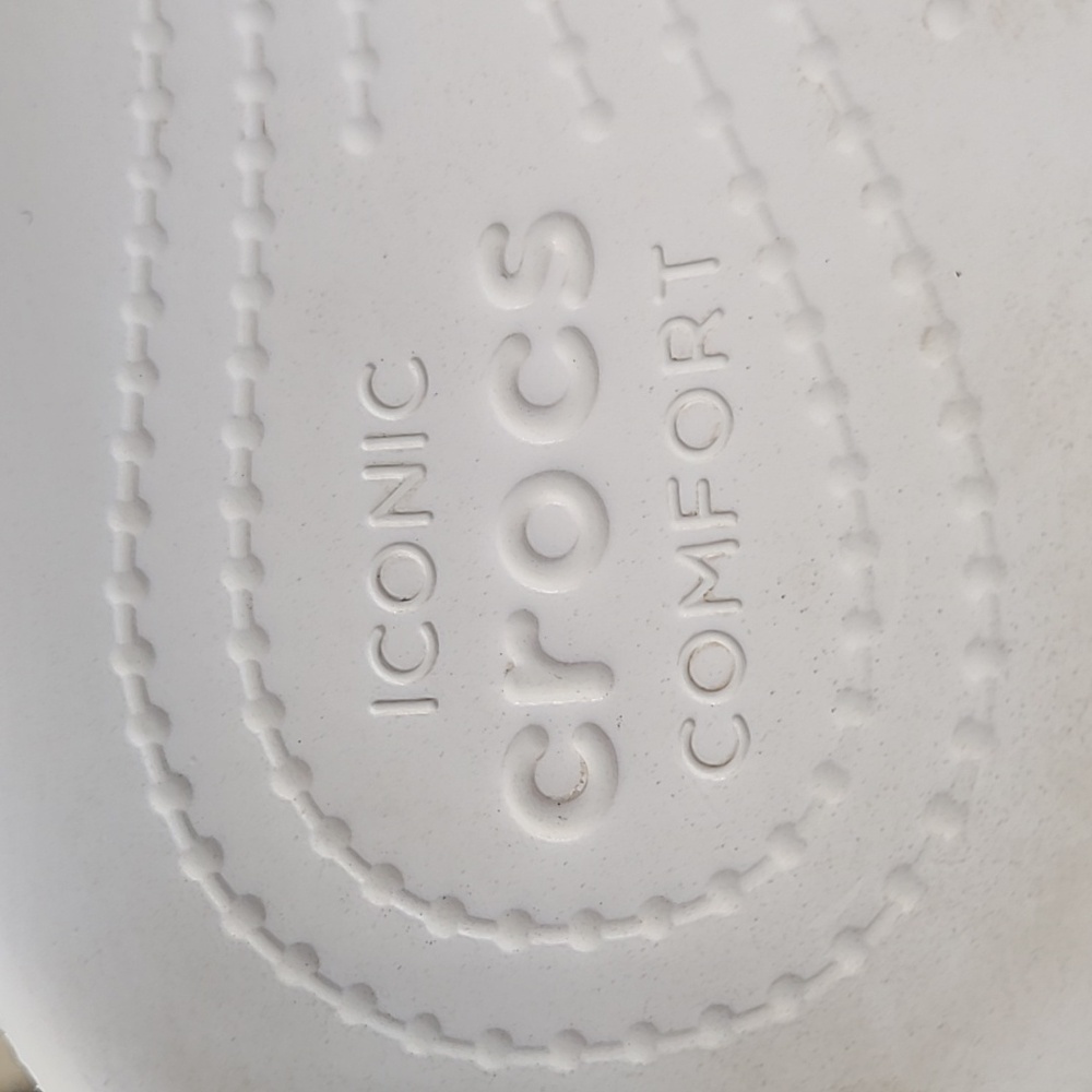 Crocs‎ Classic Slide Sandals womens size 7 White slides summer pool beach - Picture 6 of 11